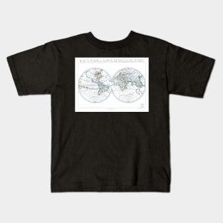 World map wall art 1651 dorm decor mappemonde Art Print Kids T-Shirt